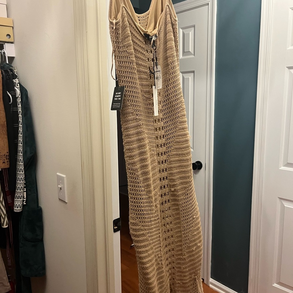 Express Tan Knit Dress - Picture 4 of 4